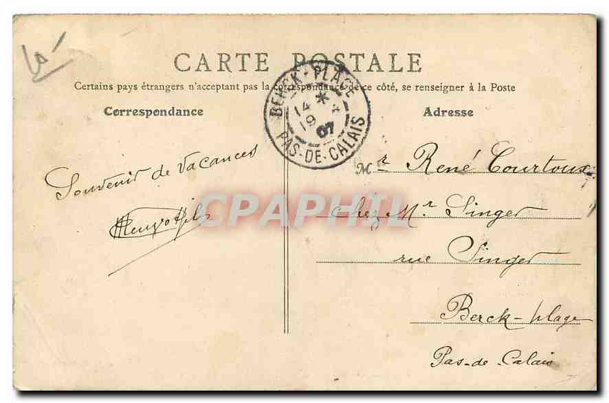 CPA Saint Benin d'Azy Le Vieux Chateau  — Rückseite