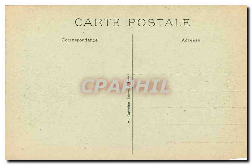 CPA Azay le Rideau I et L Le Chateau National  — Rückseite