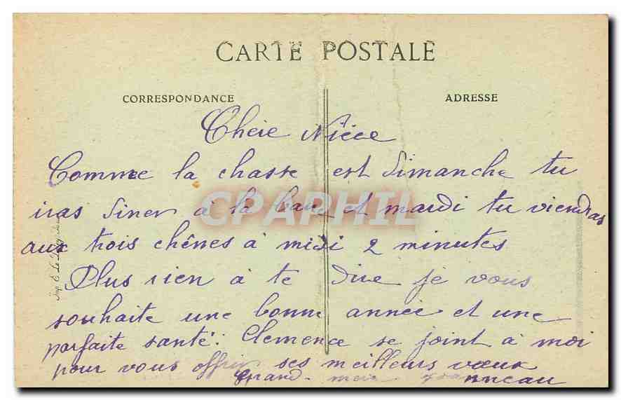 CPA Saint Amand de Vendome L et C Le Plessis Saint Anand — Reverso
