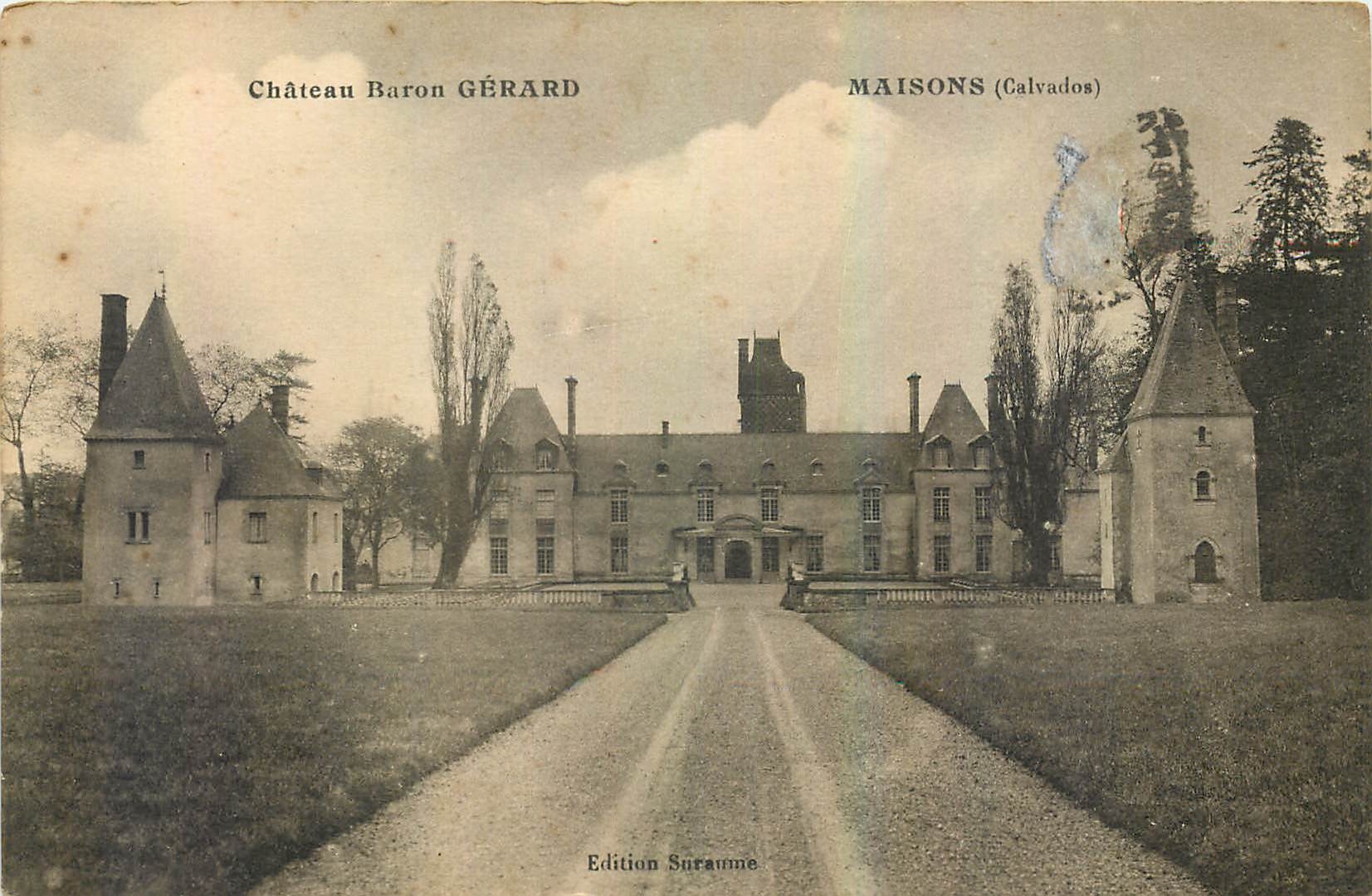 CPA Chateau Baron Gerard Maison Calvados 