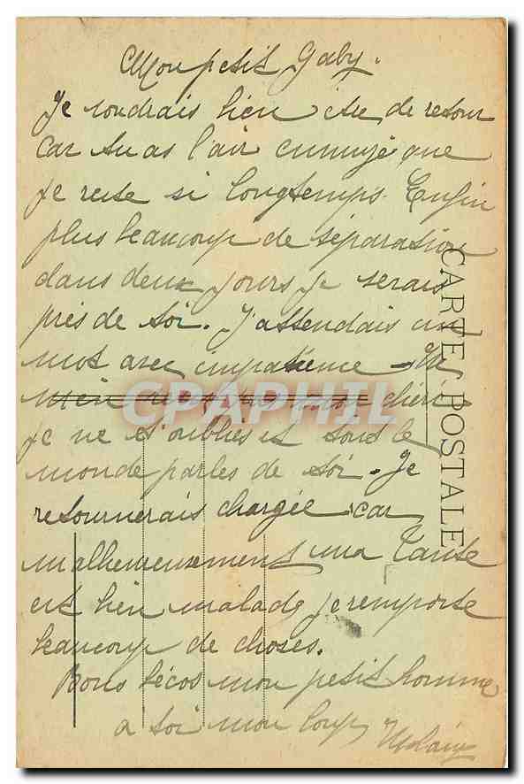 CPA Chateau Baron Gerard Maison Calvados  — Back