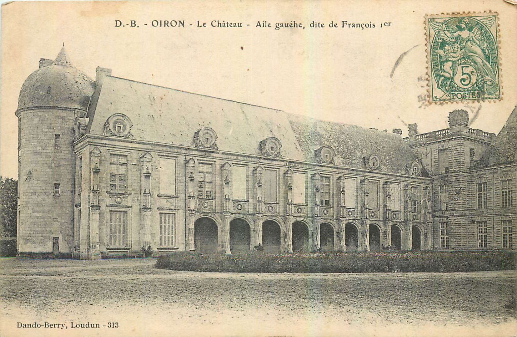 CPA Oiron Le Chateau Aile gauche dite de Francois I 