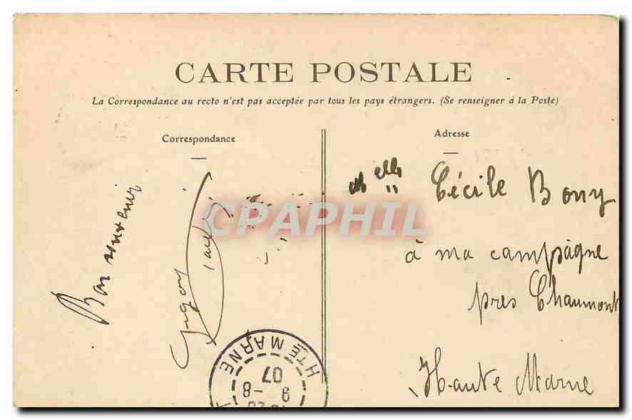 CPA Oiron Le Chateau Aile gauche dite de Francois I  — Rückseite