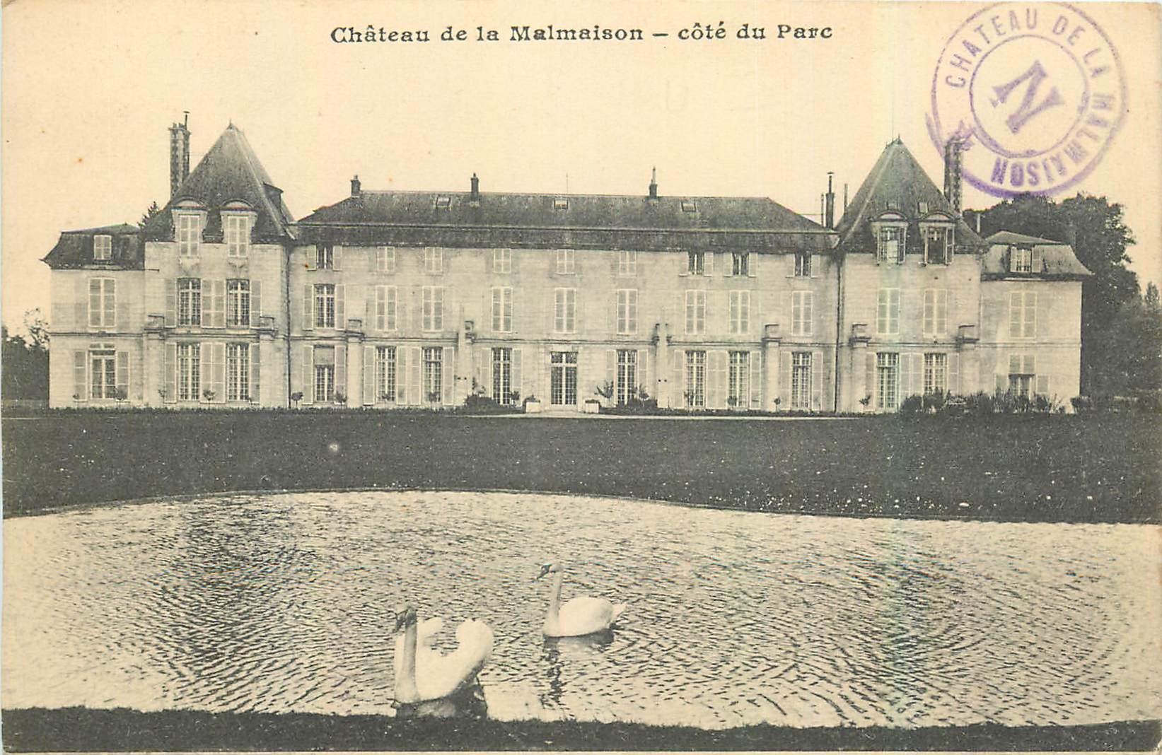 CPA Chateau de la Malmaison cote du Parc 