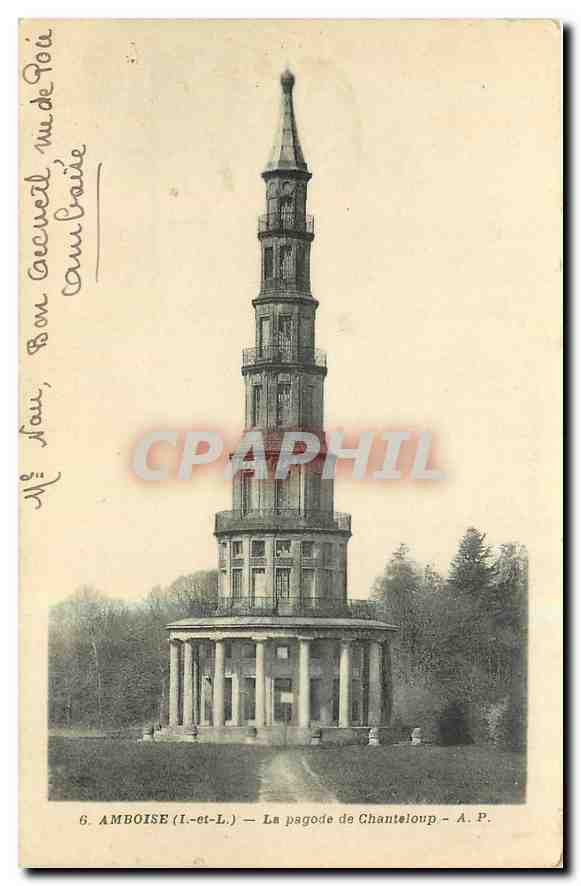 CPA Amboise I et L La Pagode de Chanteloup 