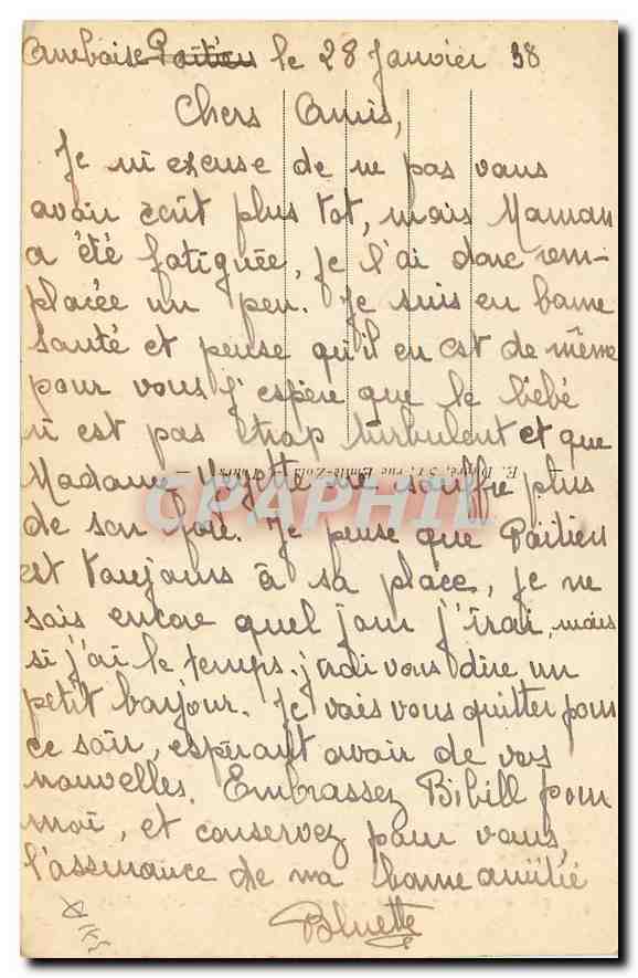 CPA Amboise I et L La Pagode de Chanteloup  — Rückseite