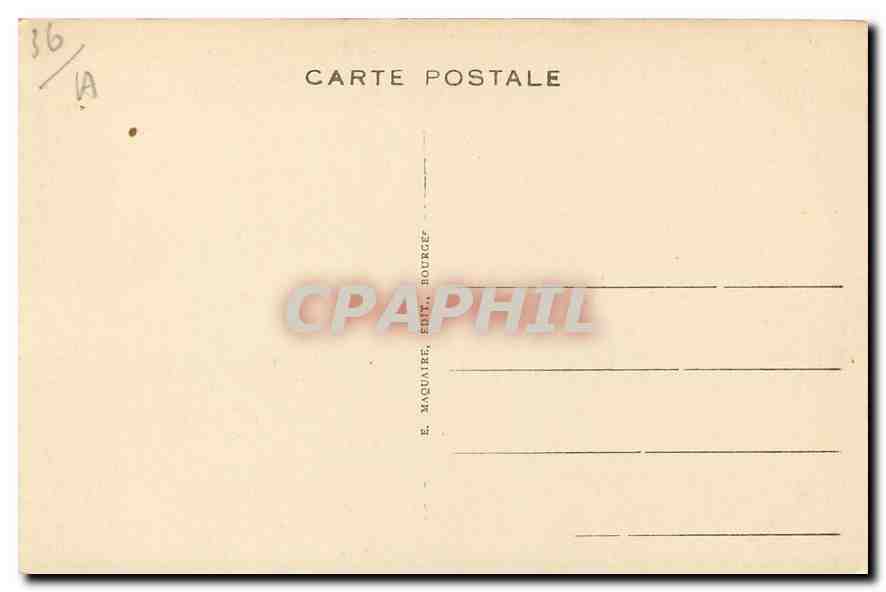 CPA Palluau sur Indre Indre Le Chateau vu de la Place  — Rückseite