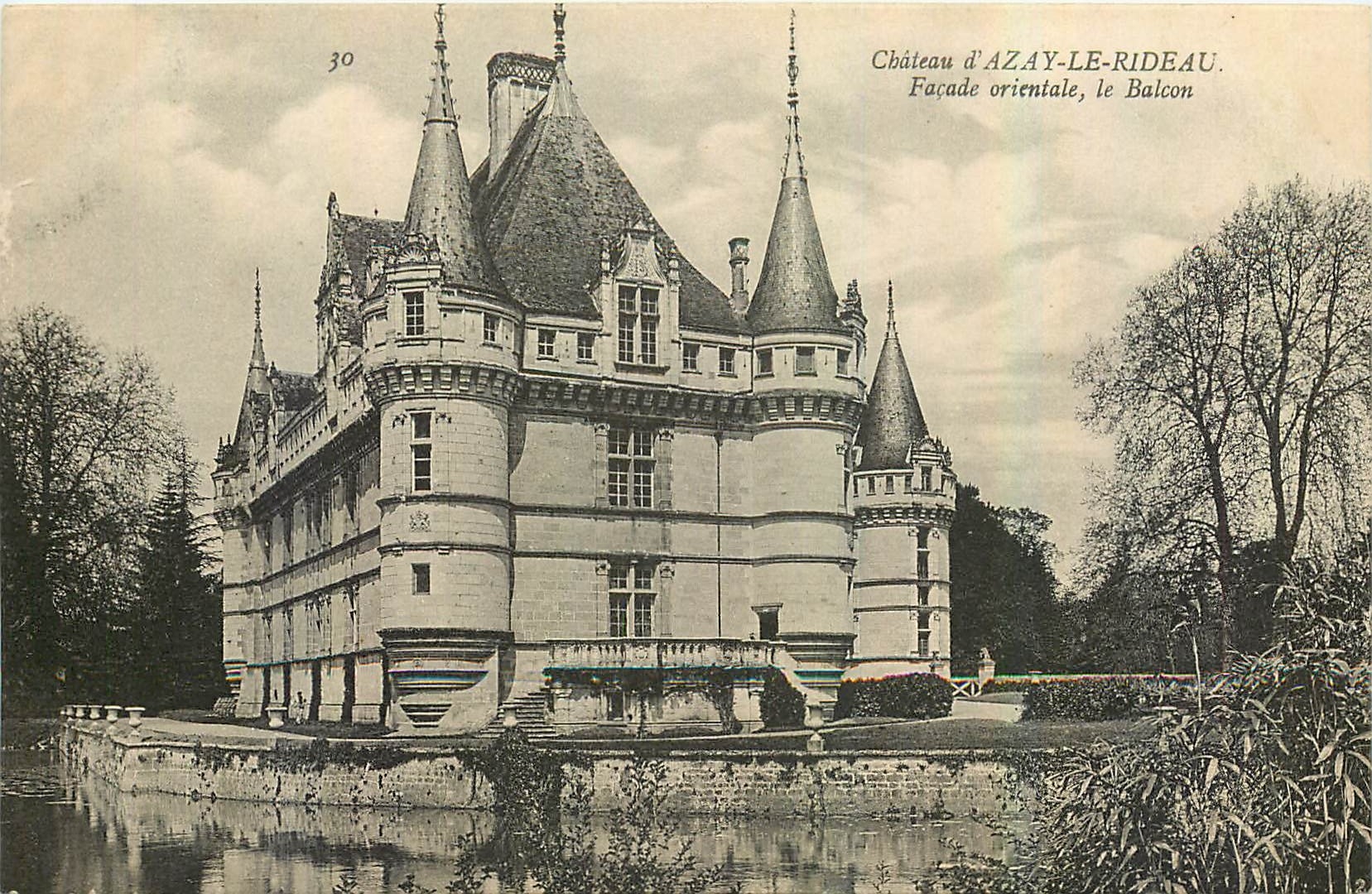CPA Chateau d'Azay le Rideau Facade orientale le Balcon 