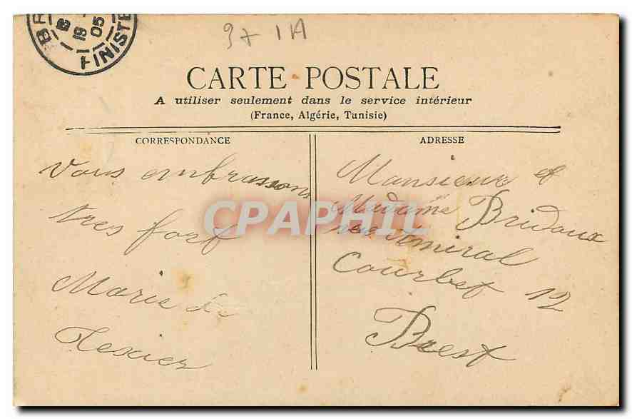 CPA Le Chateau d'Azay le Rideau  — Verso