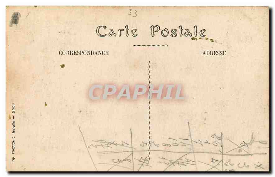 CPA Bordeaux Faculte des Lettres et des Sciences  — Verso