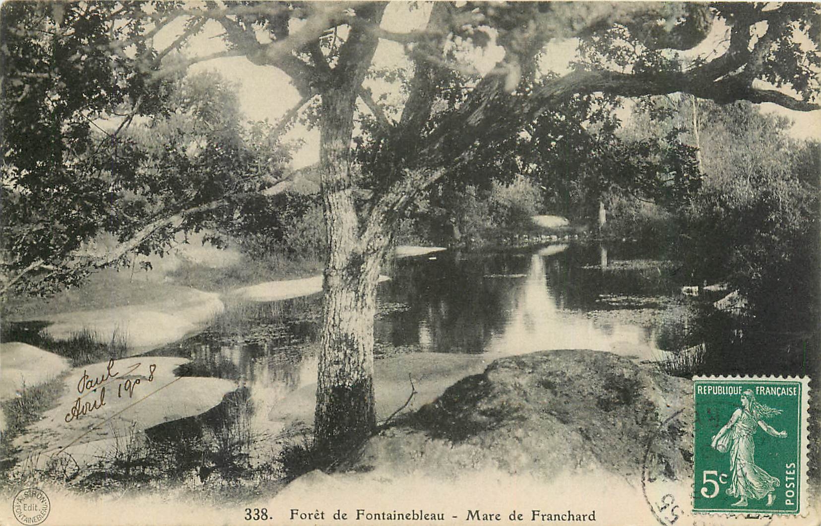 Foresta di Fontainebleau - Mare de Franchard — editore Paul, n° 338