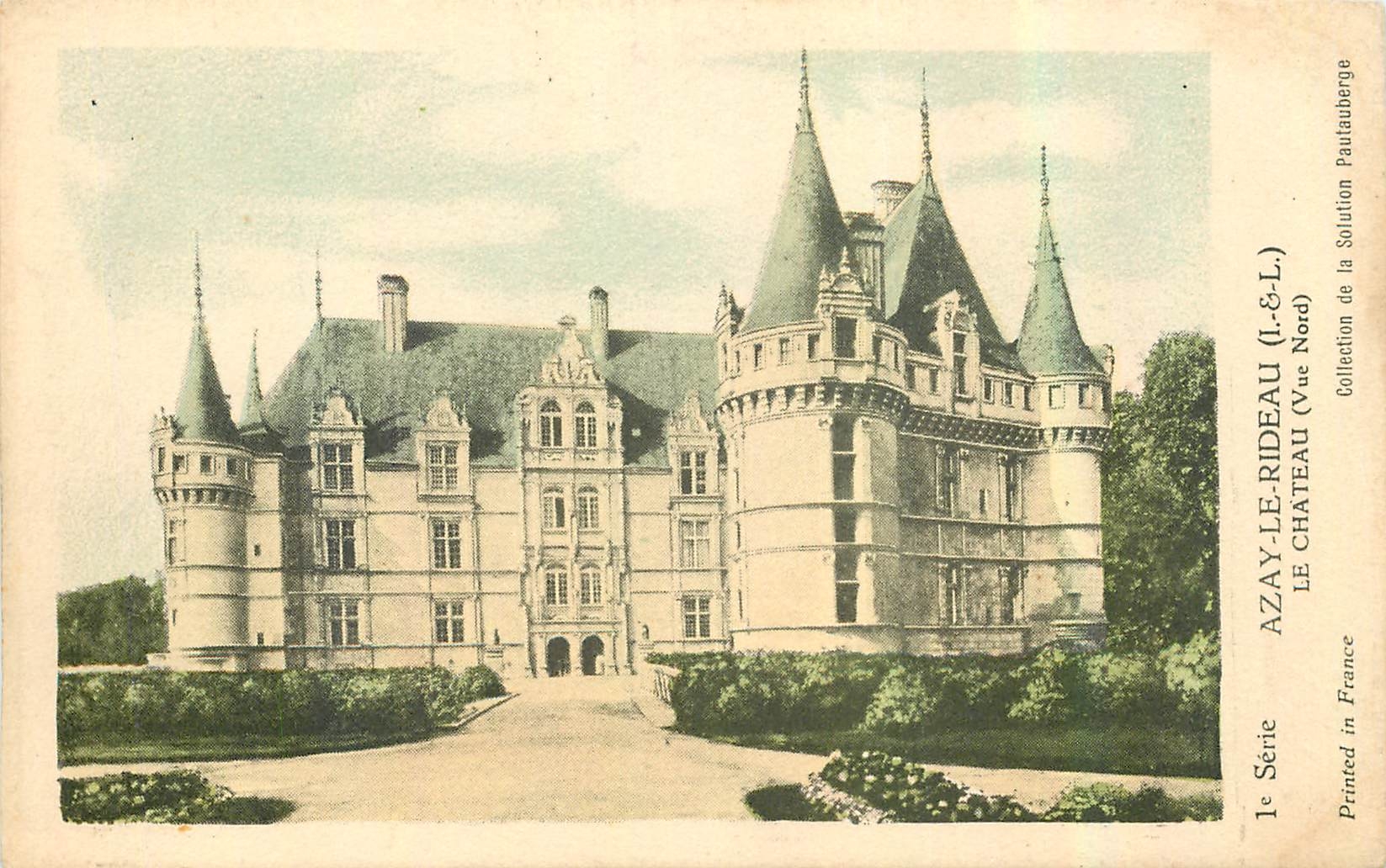 CPA Azay le Rideau I et L Le Chateau Vue nord 