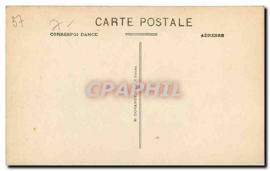 CPA Villandry I et L Le Chateau  — Rückseite