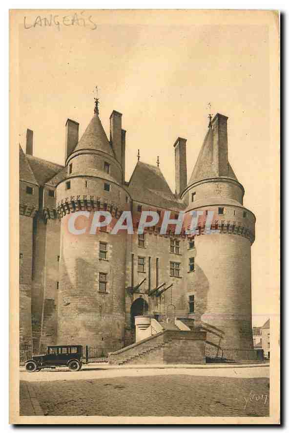 CPA La Douce France Chateaux de la Loire Chateau de Langeais Indre et Loire 