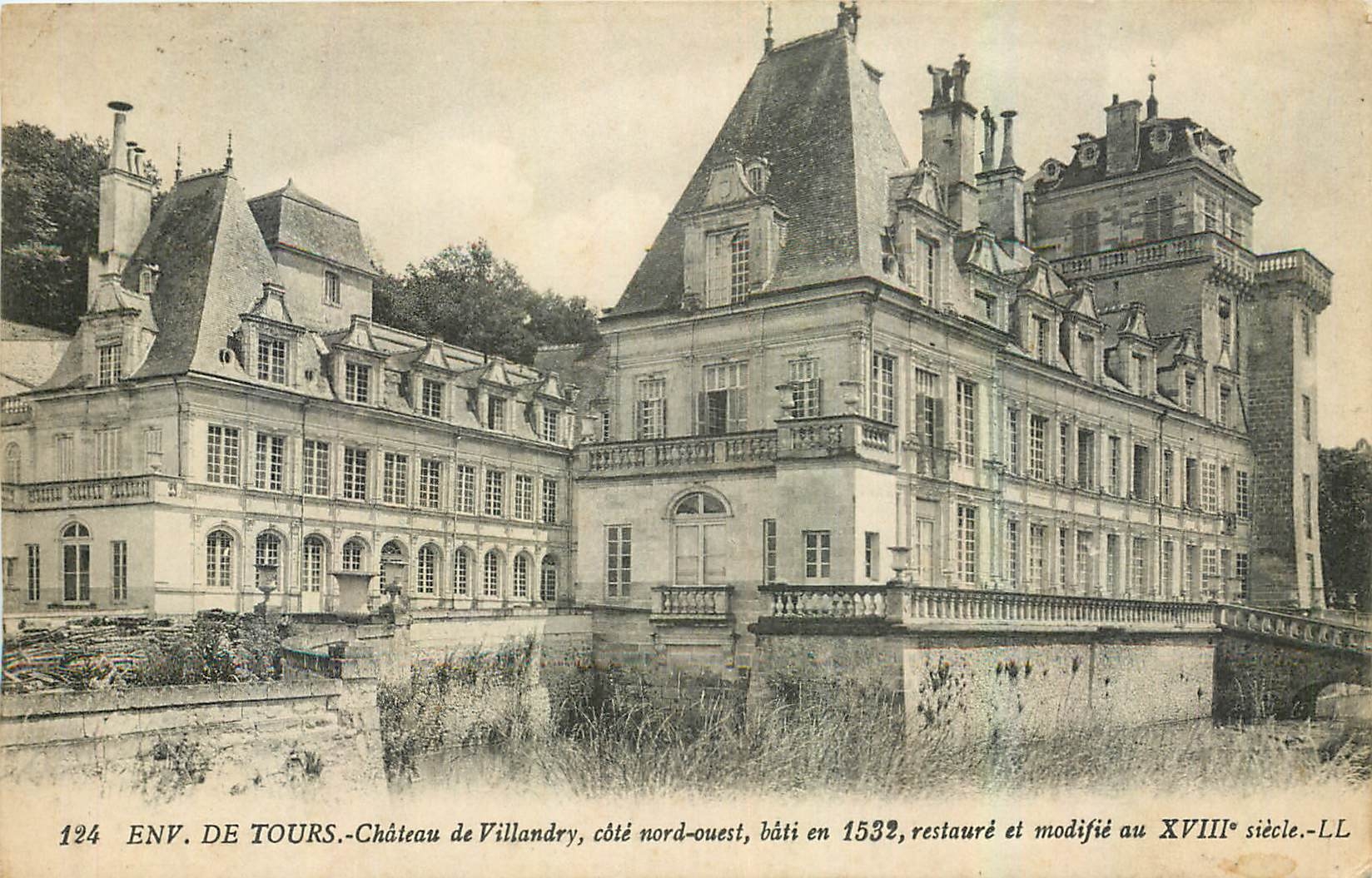 CPA Env de Tours Chateau de Villandry cote nord ouest 