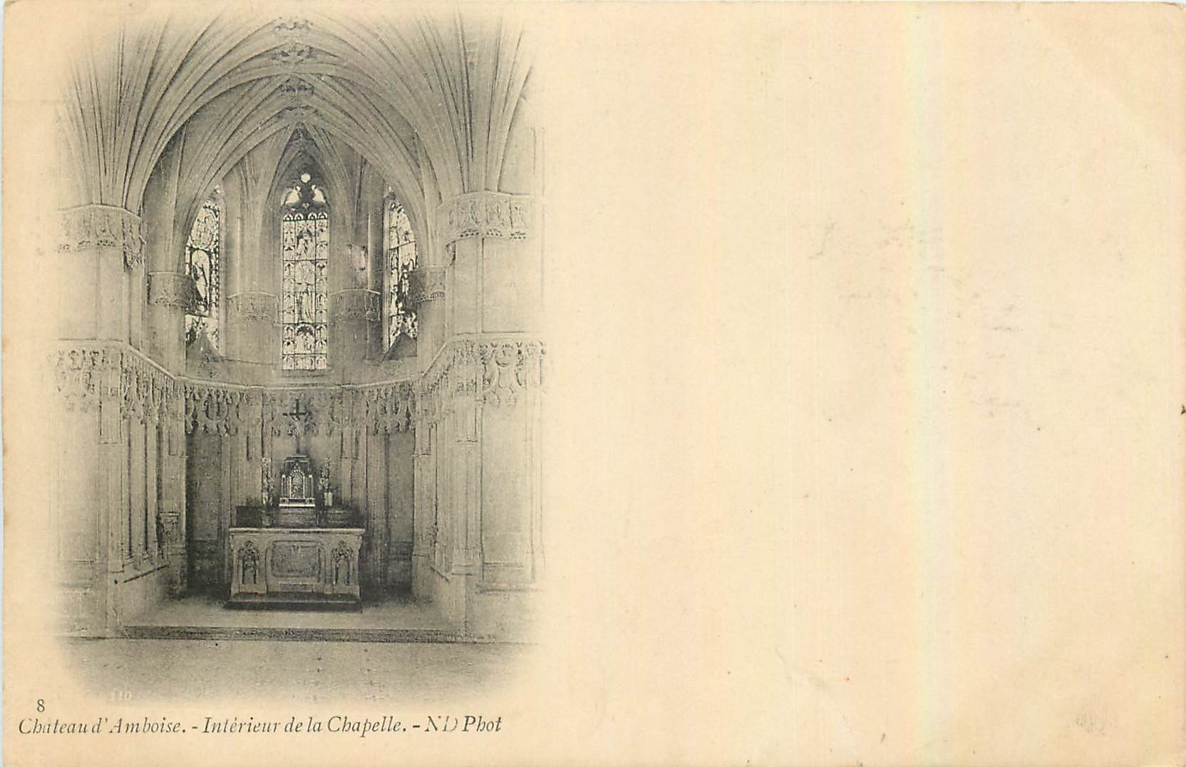 CPA Chateau d'Amboise Interieur de la Chapelle 