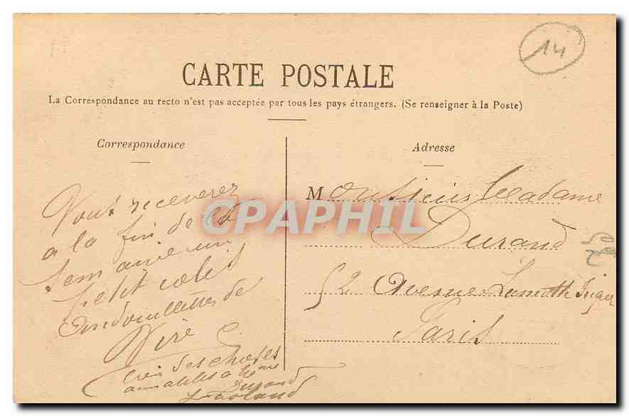 CPA La Chapelle sur Vire Vue de l'Est  — Rückseite