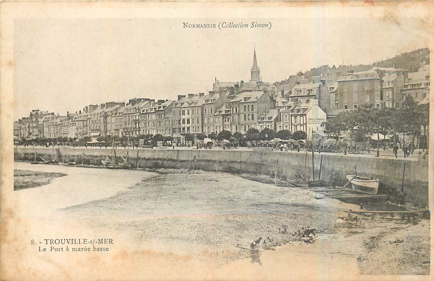 Trouville-sur-Mer — Le Port à marée basse — Collection Simon, n°8