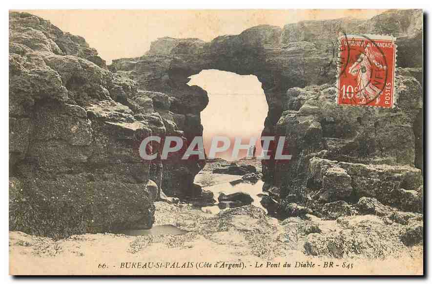 CPA Bureau St Palais Cote d'Argent Le Pont du Diable 