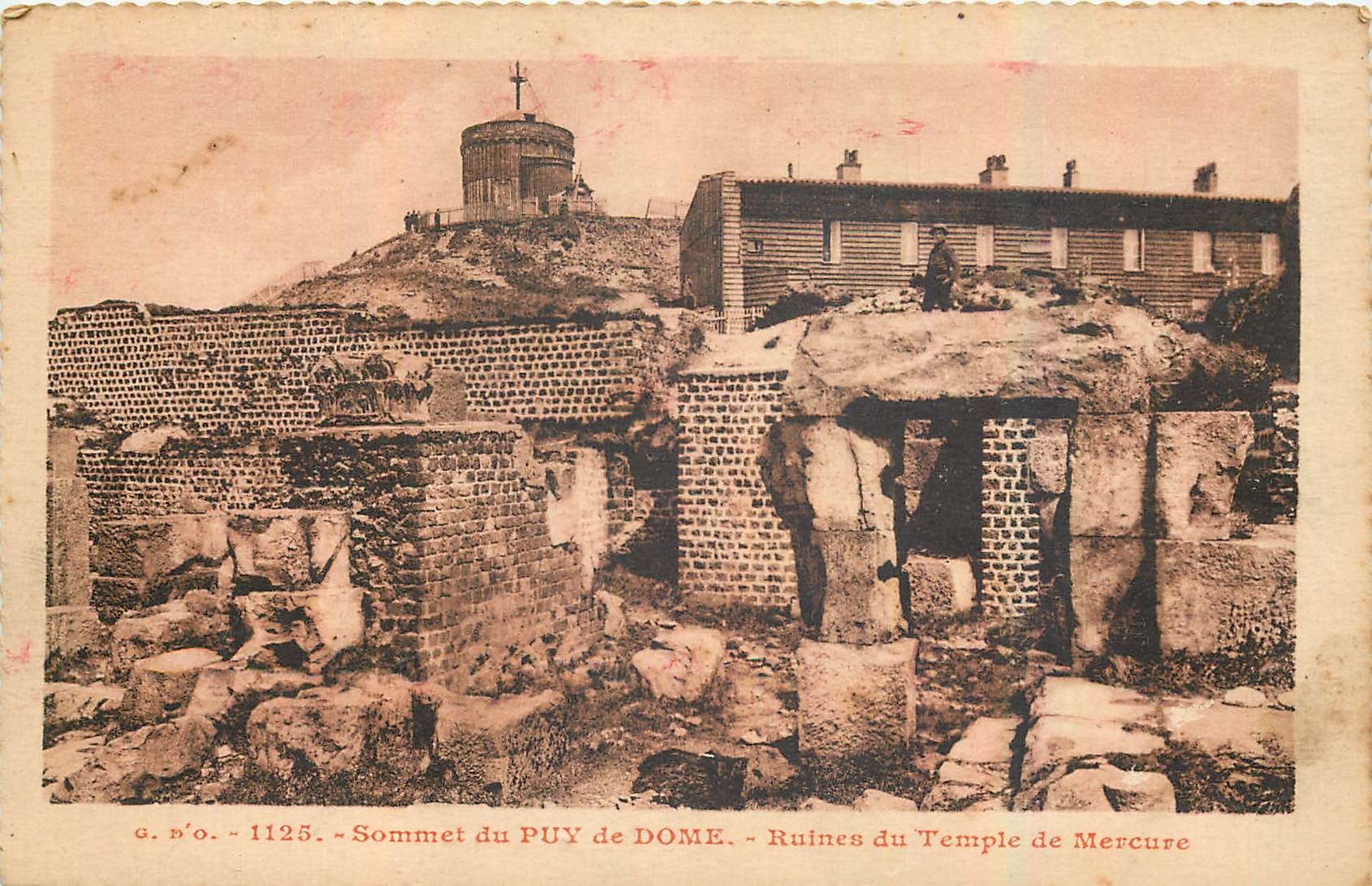 CPA Sommet du Puy de Dome Ruines du Temple de Mercure 