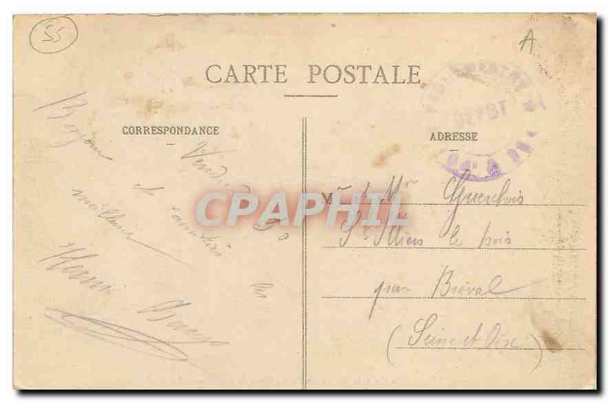CPA Verdun La Cour de l'Hotel de Ville  — Rückseite