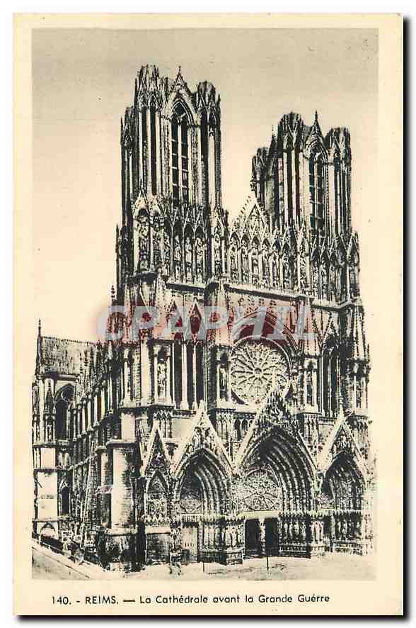 CPA Reims La Cathedrale avant la Grande Guerre 