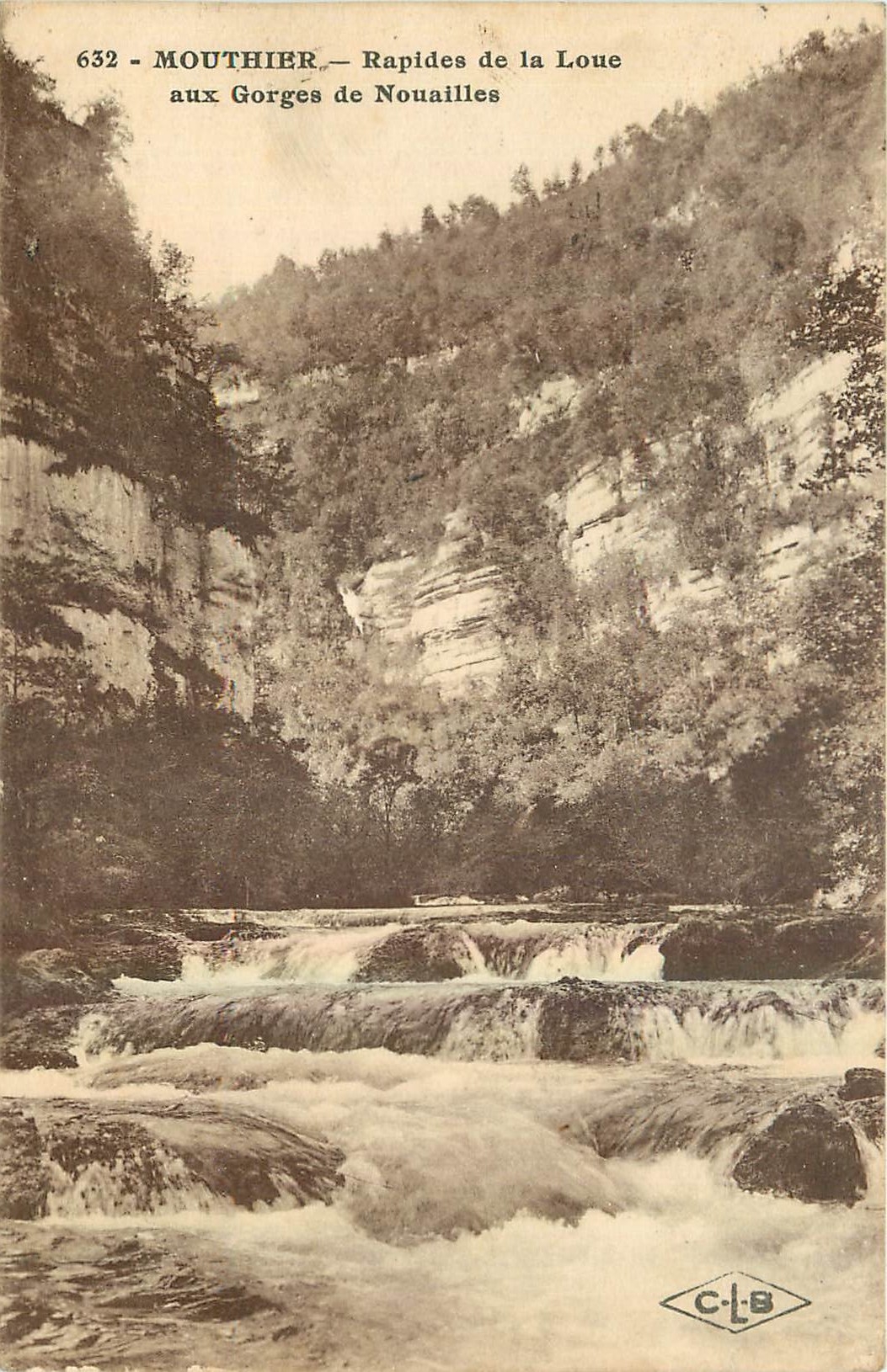 Mouthier — Rapides de la Loue aux Gorges de Nouailles — C-L-B, n°632