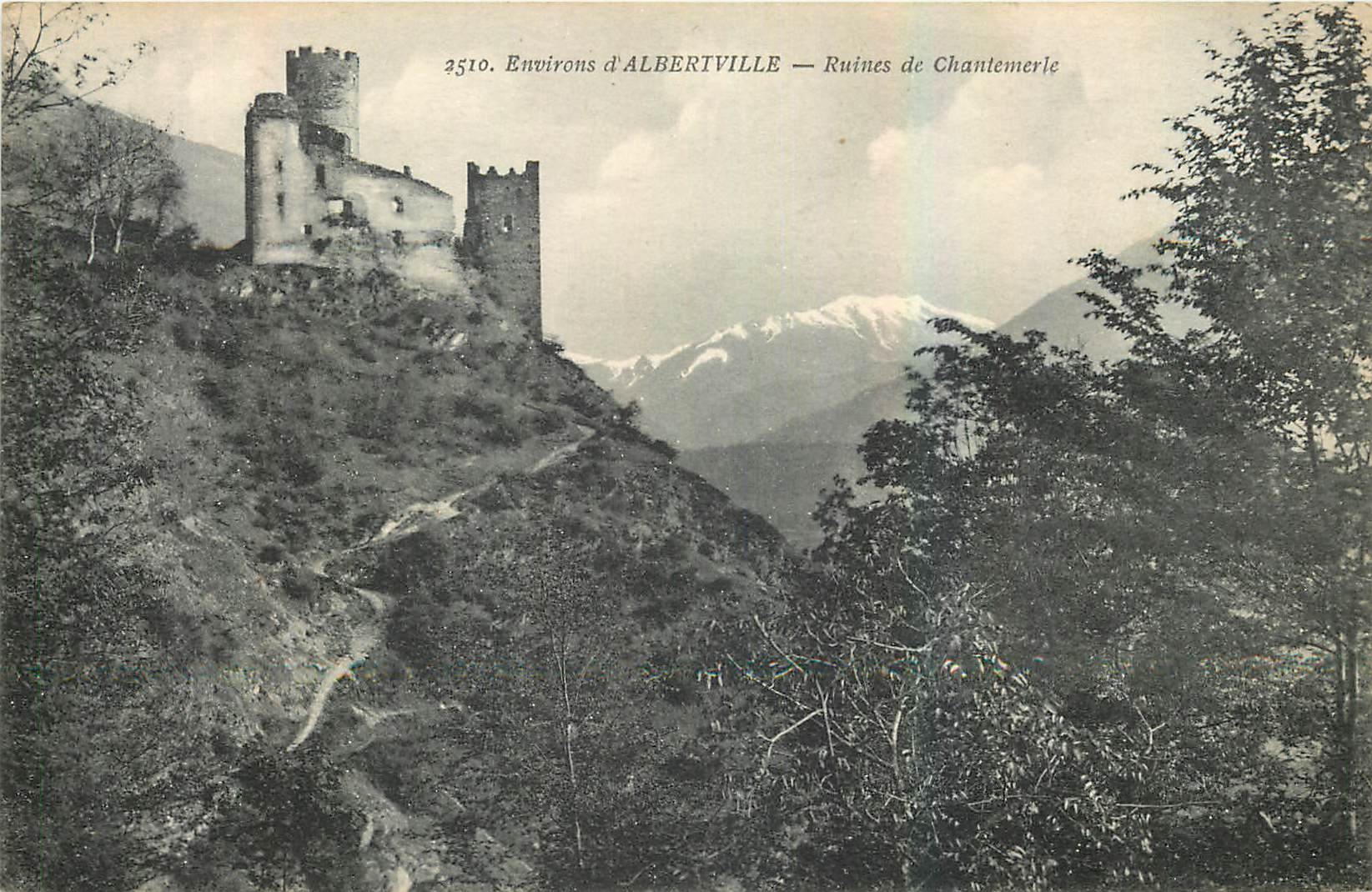CPA Environs d'Albertiville Ruines de Chantemerie 