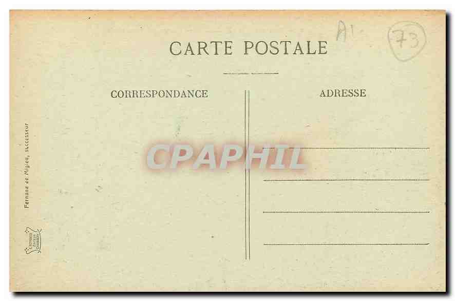 CPA Environs d'Albertiville Ruines de Chantemerie  — Rückseite