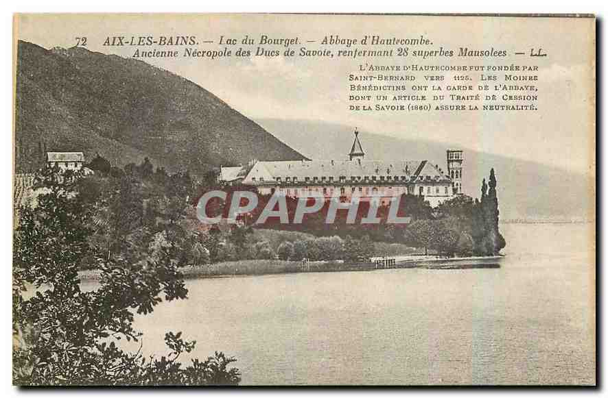 CPA Aix les Bains Lac du Bourget Abbaye d'Hautecombe 