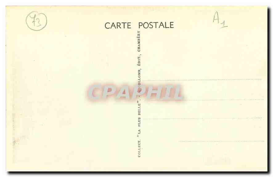 CPA La Savoie Pittoresque  Aix les Bains Vue Generale et le Lac du Bourget  — Rückseite