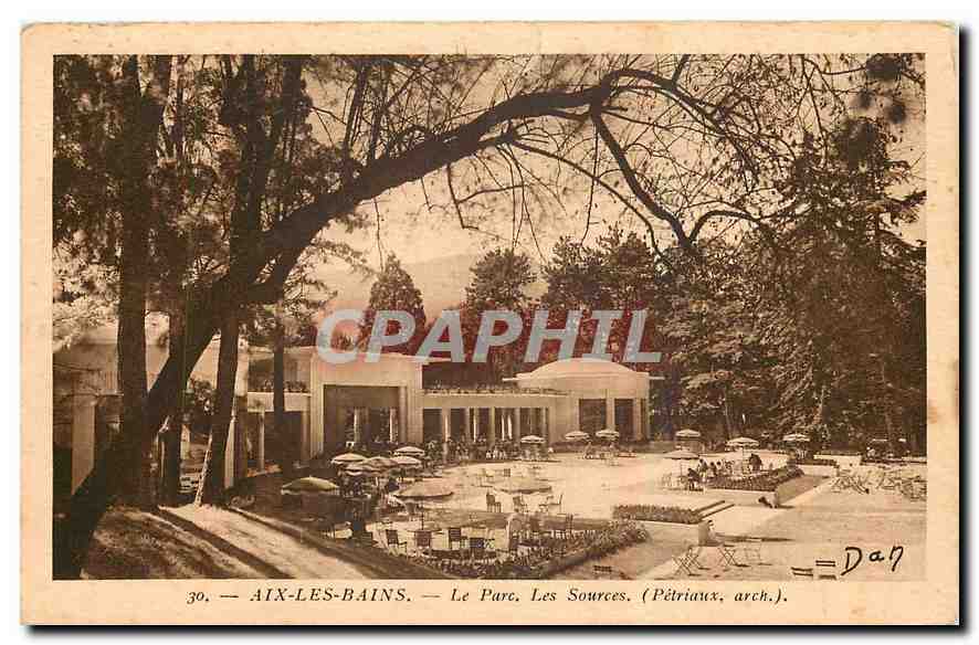 CPA Aix les Bains Le Parc Les Sources 