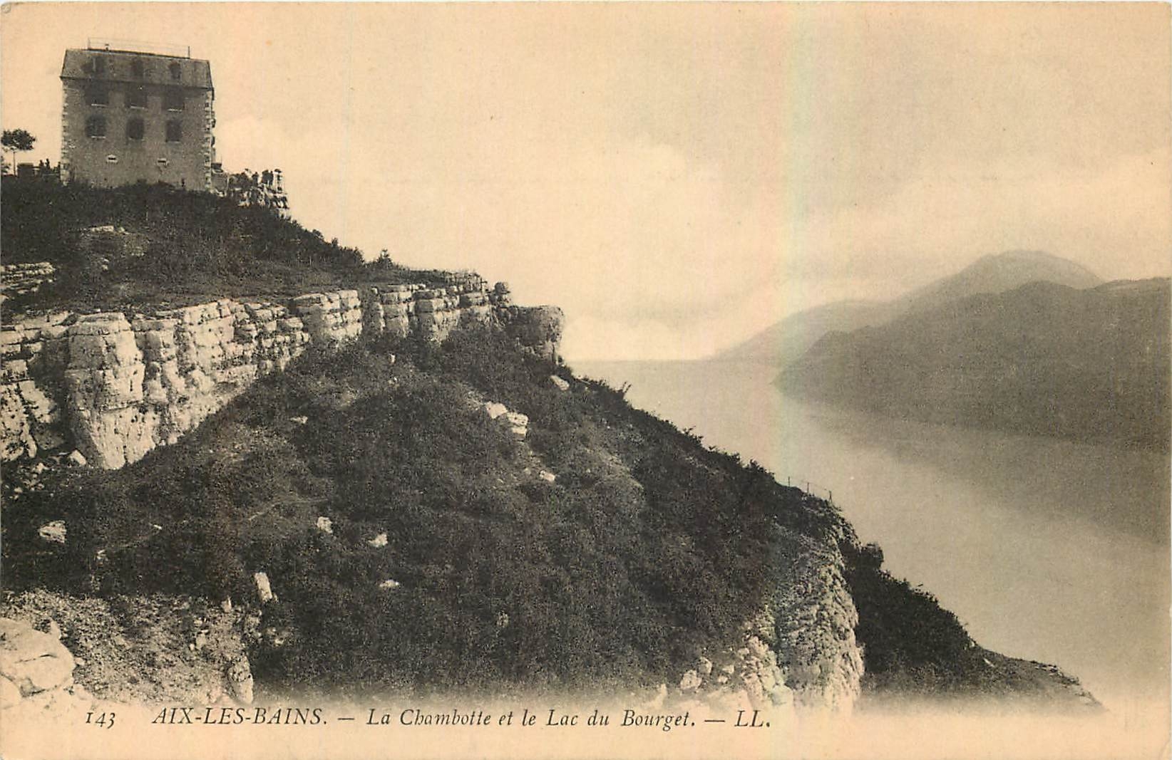 CPA Aix les Bains La Chambotte et le Lac du Bourget 