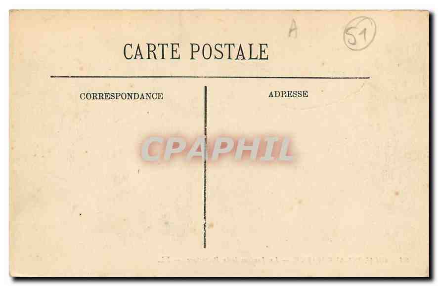 CPA Chalons sur Marne Les Jardins de la Prefecture  — Back