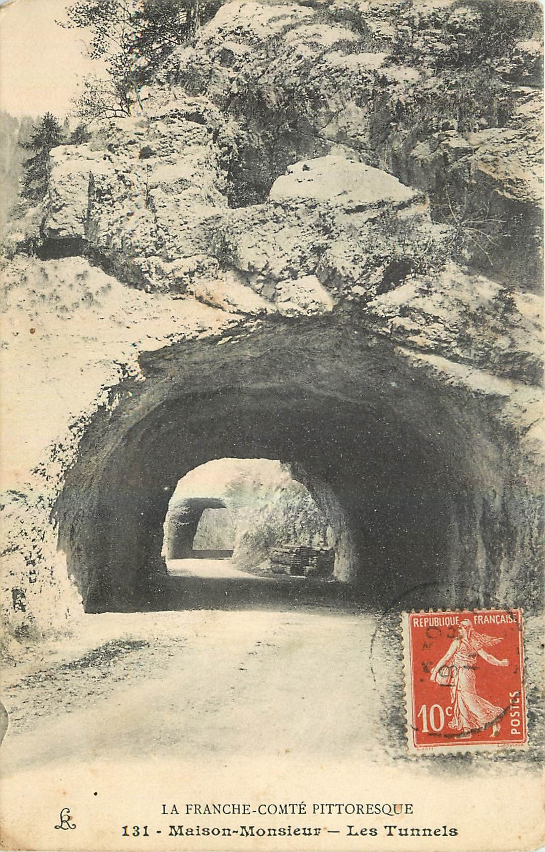 CPA La Franche Comte Pittoresque Maison Monsieur Les Tunnels 