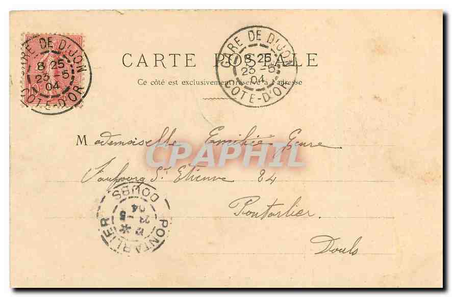 CPA Dijon Tombeau de Philippe le Hardi  — Verso