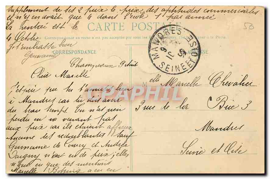 Carolles - Le Sphinx du Port du Lude — J. Poud, phot. — n°72 — Back