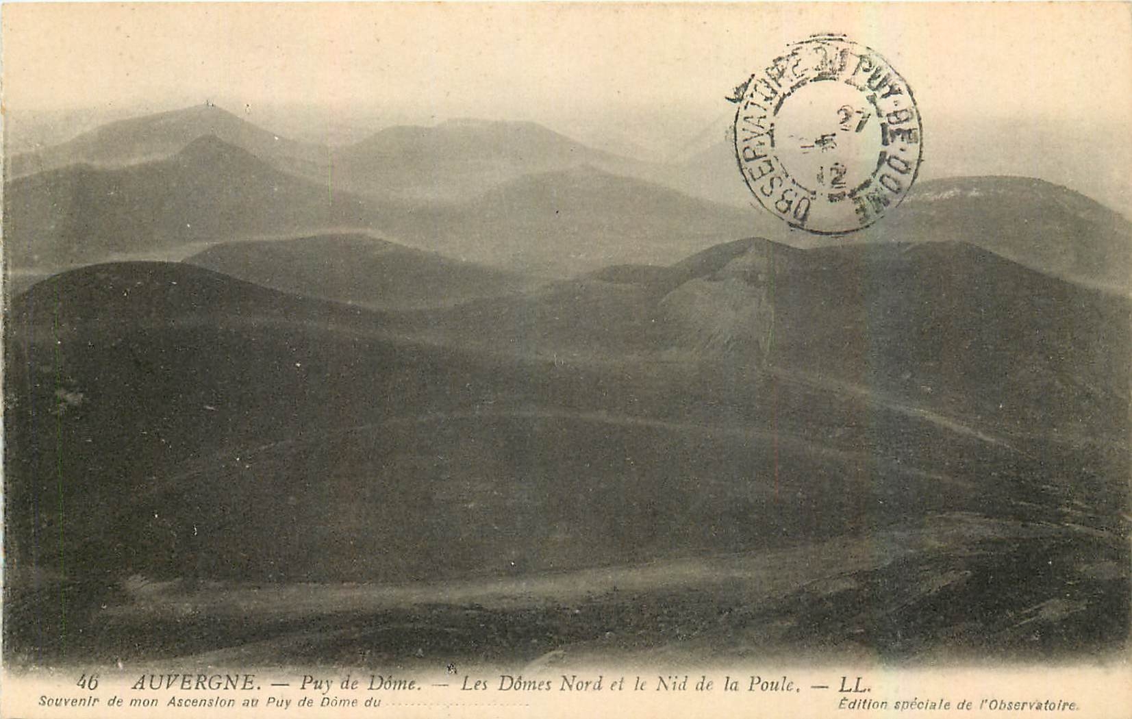 CPA Auvergne Puy de Dome Les Domes Nord et le Nid de la Poule 