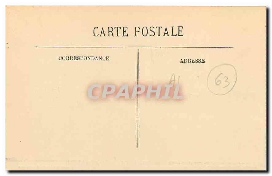CPA Auvergne Puy de Dome Les Domes Nord et le Nid de la Poule  — Rückseite