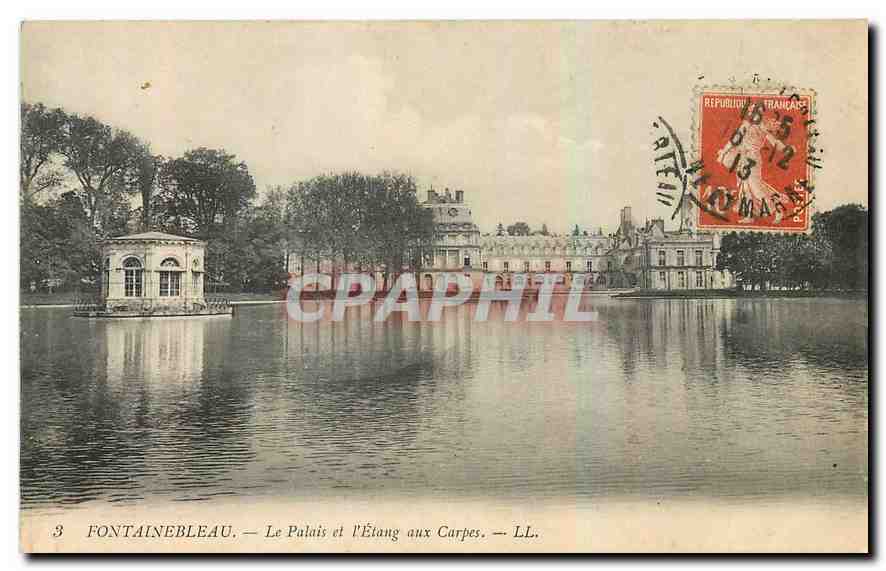 Fontainebleau — Das Schloss und der Karpfenteich — LL.