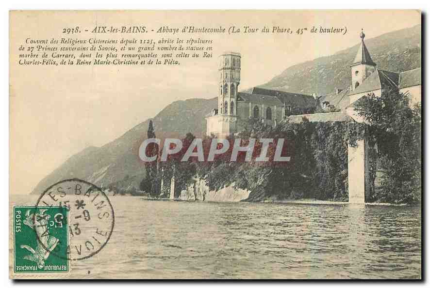CPA Aix les Bains Abbaye d'Hautecombe La Tour du Phare 