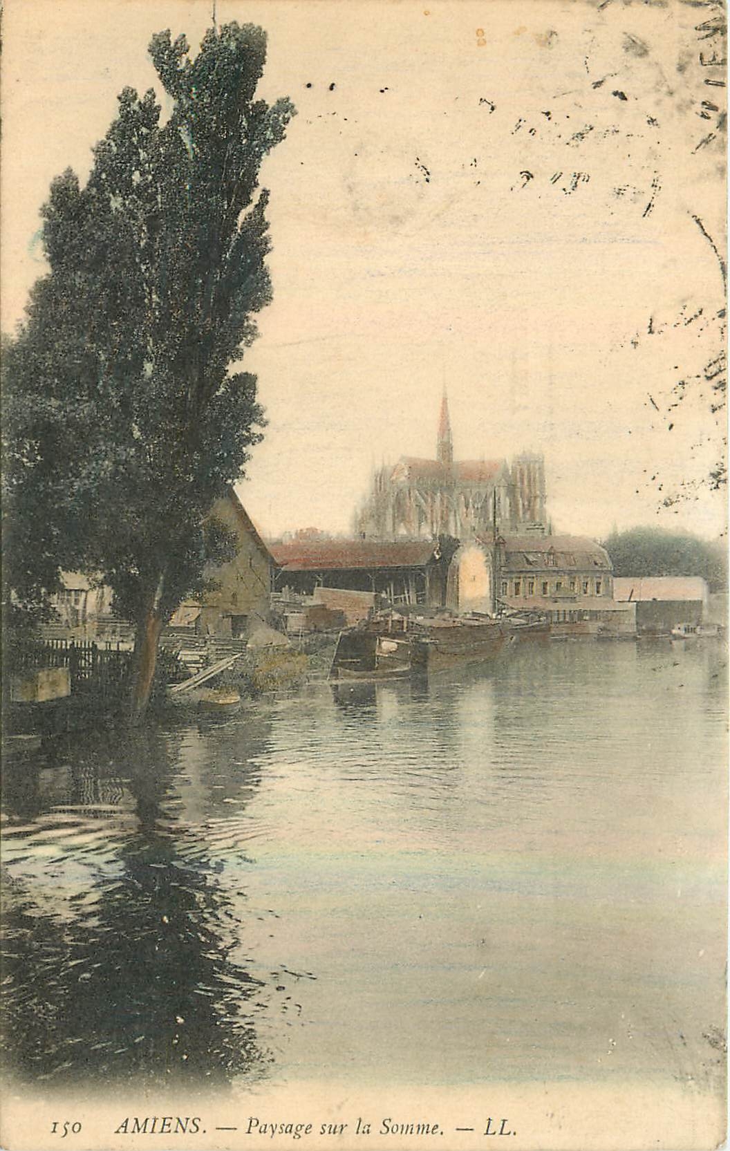 CPA Amiens Paysage sur la Somme 