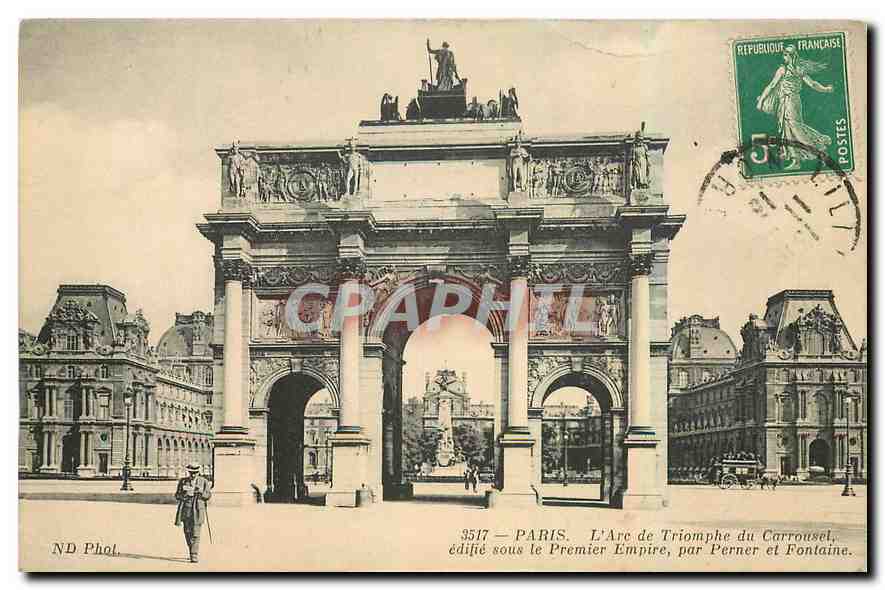 CPA Paris l'Arc de Triomphe du Carrousel 