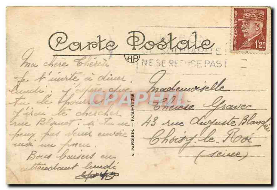 CPA Paris Le Musee  — Rückseite