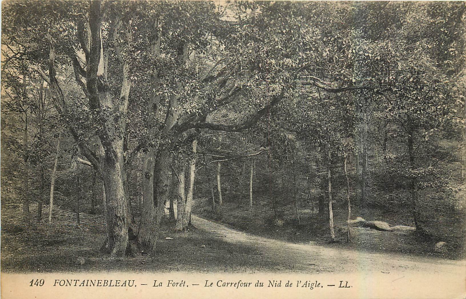 Fontainebleau — La Forêt — Le Carrefour du Nid de l'Aigle — LL. — N° 149