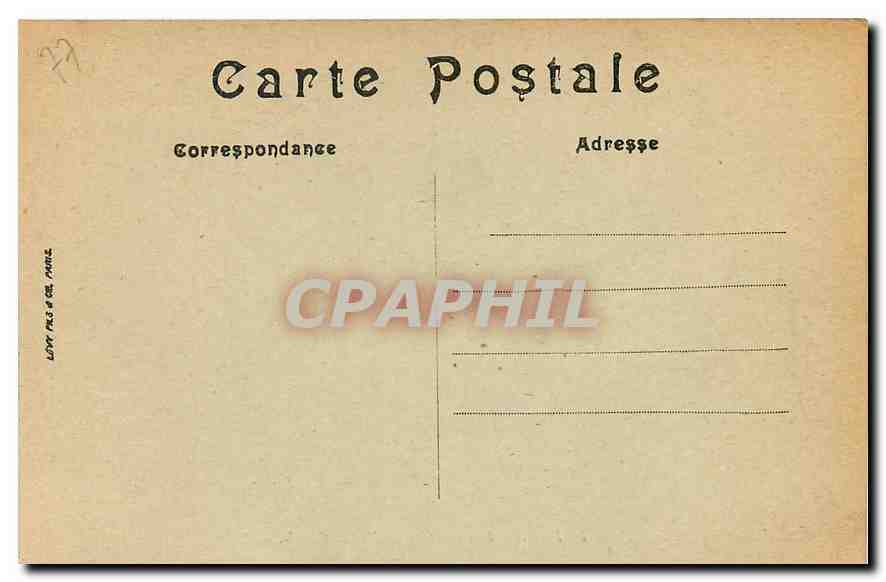 Fontainebleau — La Forêt — Le Carrefour du Nid de l'Aigle — LL. — N° 149 — Verso