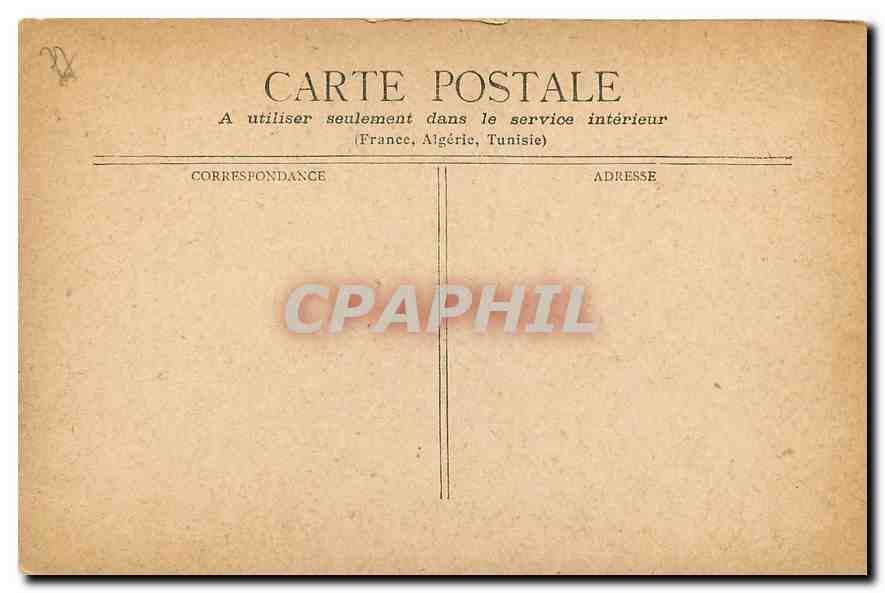 Le Château de Fontainebleau — vue des jardins et du château — éditeur non visible — Verso