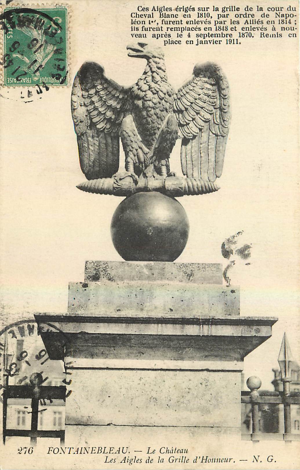 Die Adler der Ehrenmauer — Fontainebleau — N. G. — Nr. 276