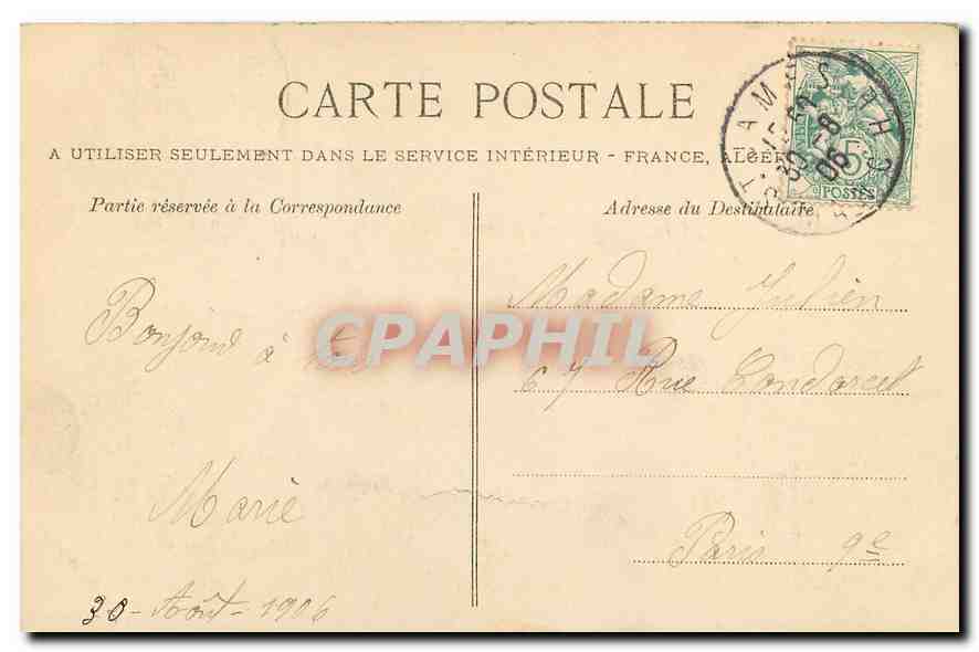 Le Mont Saint-Michel - L'Abbaye - Cour de la Merveille — La C.P.A. n°26 — Verso