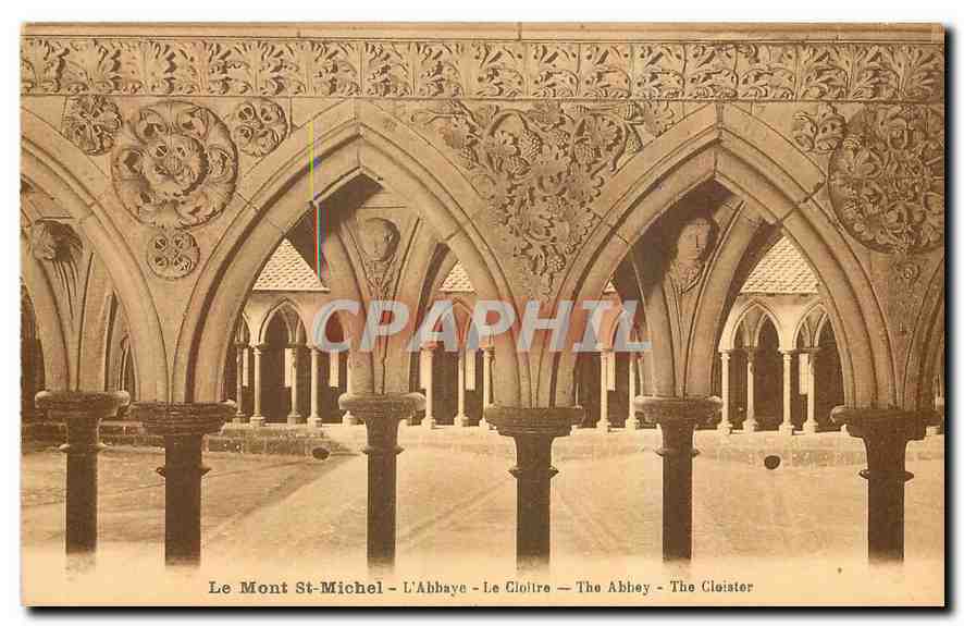 CPA Le Mont Saint Michel l'Abbaye Le Cloitre 
